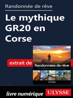 cover image of Randonnée de rêve--Le mythique GR20 en Corse